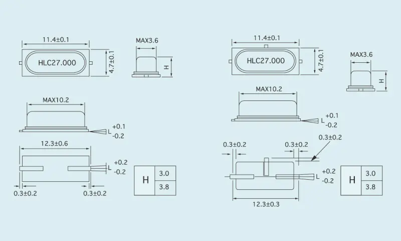เครื่องสะท้อนเสียงคริสตัลควอตซ์ HC-49S/SMD